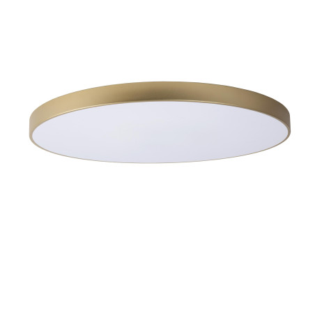 Lucide UNAR - Plafonnier - Ø 80 cm - LED 3 StepDim - 1x80W 2700K - Or Mat / Laiton