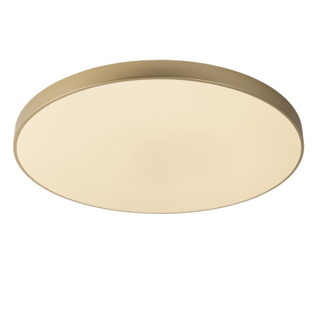 Lucide UNAR - Plafonnier - Ø 80 cm - LED 3 StepDim - 1x80W 2700K - Or Mat / Laiton
