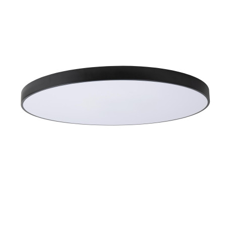 Lucide UNAR - Plafonnier - Ø 80 cm - LED 3 StepDim - 1x80W 2700K - Noir