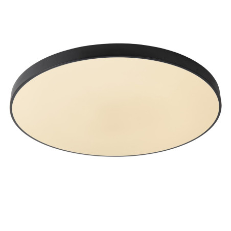 Lucide UNAR - Plafonnier - Ø 80 cm - LED 3 StepDim - 1x80W 2700K - Noir