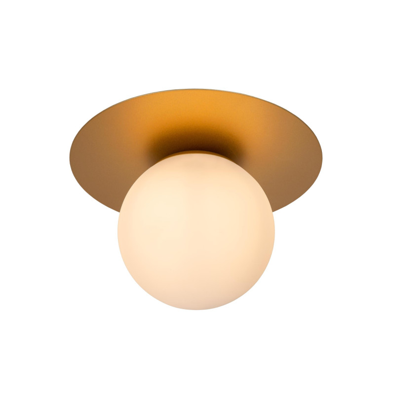 Lucide TRICIA - Plafonnier - Ø 25 cm - 1xE27 - Or Mat / Laiton