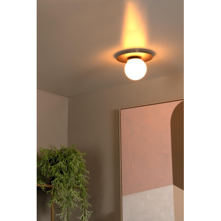 Lucide TRICIA - Plafonnier - Ø 25 cm - 1xE27 - Or Mat / Laiton