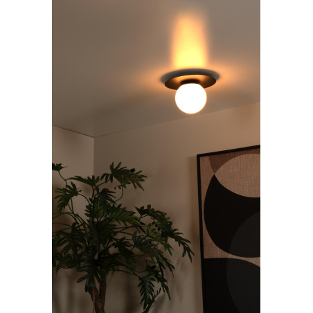 Lucide TRICIA - Plafonnier - Ø 25 cm - 1xE27 - Noir