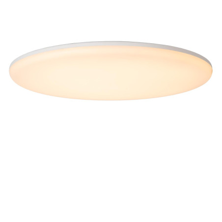 Lucide OLSON - Plafonnier Salle de bains - Ø 35 cm - LED - CCT - 1x36W 3000K/6500K - IP44 - Opalin