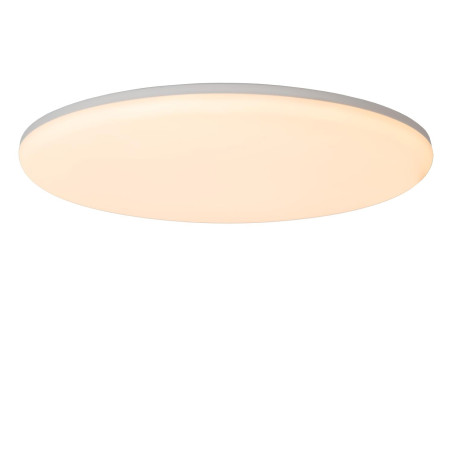 Lucide OLSON - Plafonnier Salle de bains - Ø 45 cm - LED - CCT - 1x45W 3000K/6500K - IP44 - Opalin