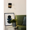 Lucide BOXER - Lampe de chevet / Applique mural - LED - 3000K - Point de rechargement USB - Noir