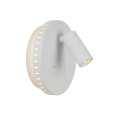 Lucide BENTJER - Lampe de chevet / Applique mural - Ø 14 cm - LED - 3000K - Blanc