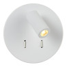 Lucide BENTJER - Lampe de chevet / Applique mural - Ø 14 cm - LED - 3000K - Blanc