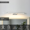 Lucide ONNO - Miroir lumineux Salle de bains - LED - 1x8W 3000K - IP44 - Chrome Dépoli