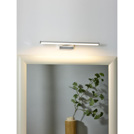 Lucide ONNO - Miroir lumineux Salle de bains - LED - 1x8W 3000K - IP44 - Chrome Dépoli