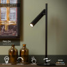 Lucide PHILON - Lampe de bureau - Ø 13 cm - LED Dim. - 1x4,5W 3000K - Noir