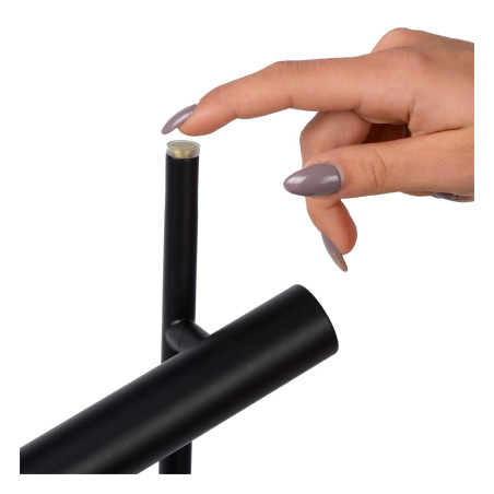 Lucide PHILON - Lampadaire / lampe de lecture - Ø 23 cm - LED Dim. - 2x4,5W 3000K - Noir