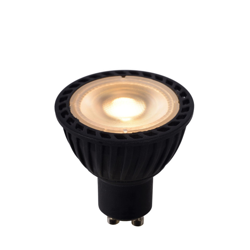 Lucide MR16 - Ampoule led - Ø 5 cm - LED 3 StepDim - GU10 (MR16) - 1x5W 2700K - Noir