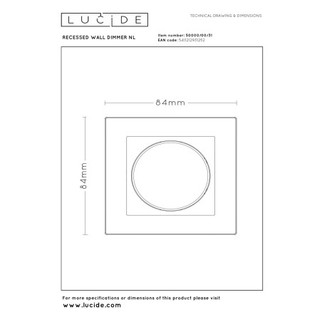 Lucide variateur LED Trailing Edge And Leading Edge RL 5-150W / Coupe de phase RC 5-300W Blanc