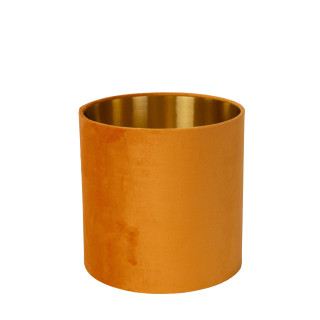 Lucide ESTERAD - Abat-jour lampe - Jaune Ocre - L 24 x P 24 x H 24 cm