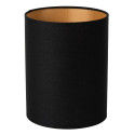 Lucide MAYA BLACK - Abat-jour lampe - Ø 18 cm - Noir