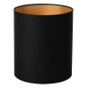 Lucide MAYA BLACK - Abat-jour lampe - Ø 20 cm - Noir