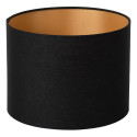 Lucide MAYA BLACK - Abat-jour lampe - Ø 23 cm - Noir