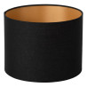 Lucide MAYA BLACK - Abat-jour lampe - Ø 23 cm - Noir