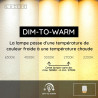 Lucide LILY - Pièce détachée Rechargeable - Batterie/Piles - Ø 8 cm - LED Dim to warm - 1x3W 2700K/3000K - Or Mat / Laiton