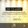 Lucide LILY - Pièce détachée Rechargeable - Batterie/Piles - Ø 8 cm - LED Dim to warm - 1x3W 2700K/3000K - Cuivre