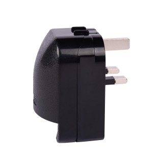 Lucide CONVERTOR PLUG - Prise 3-pin - 13A - Noir