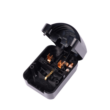 Lucide CONVERTOR PLUG - Prise 3-pin - 13A - Noir