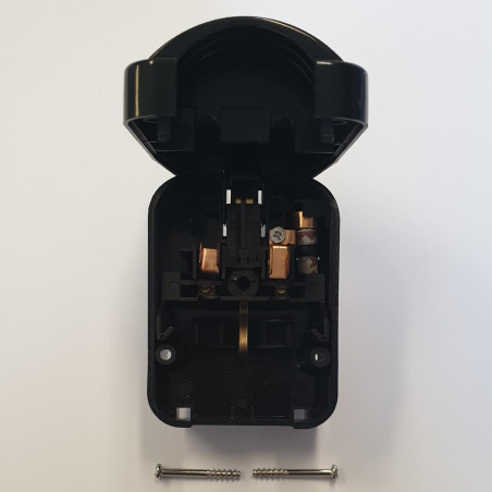 Lucide CONVERTOR PLUG - Prise 3-pin - 13A - Noir