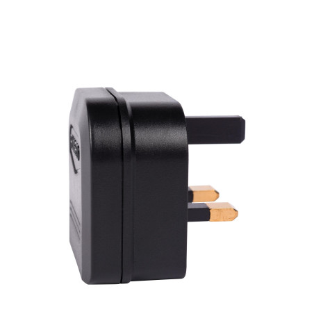 Lucide CONVERTOR PLUG - Prise 3-pin - 8A - Noir
