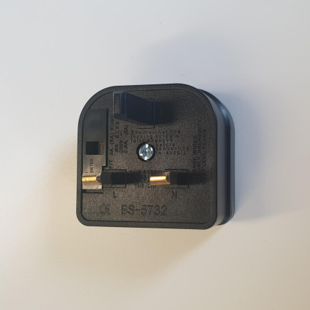 Lucide CONVERTOR PLUG - Prise 3-pin - 8A - Noir
