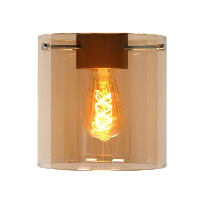 Lucide TOLEDO - Verrerie - Ø 20 cm - Ambre