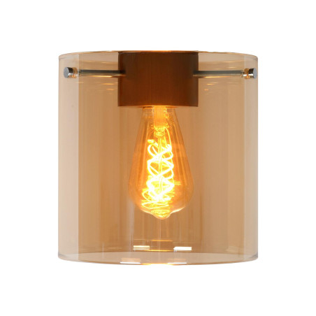 Lucide TOLEDO - Verrerie - Ø 20 cm - Ambre