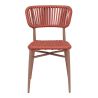 Chaise de terrasse MARBELLA empilable d'extérieur - Aluminium terra, polyéthylène terra