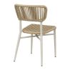 Chaise de terrasse MARBELLA empilable d'extérieur - Aluminium sable, polyéthylène sable