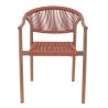 Fauteuil de terrasse DENIA empilable d'extérieur - Aluminium terra, polyéthylène terra