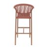 Tabouret de bar ALICANTE d'extérieur - Aluminium terra, polyéthylène terra
