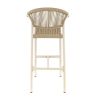 Tabouret de bar ALICANTE d'extérieur - Aluminium sable, polyéthylène sable