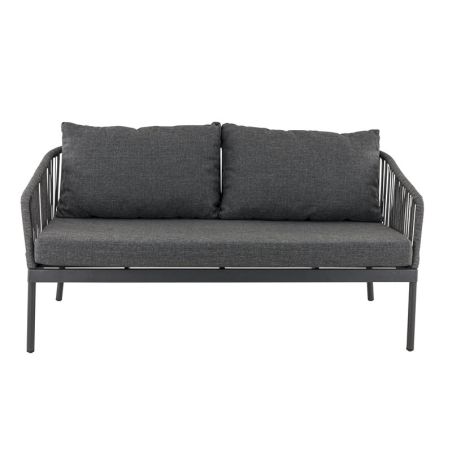 Salon (set) CADIX d'extérieur - Aluminium anthracite, textilène - PES anthracite