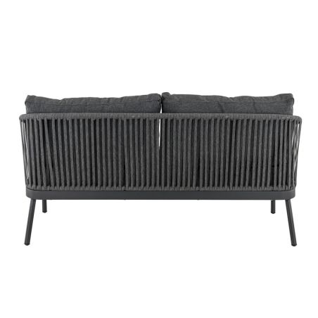 Salon (set) CADIX d'extérieur - Aluminium anthracite, textilène - PES anthracite