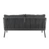 Salon (set) CADIX d'extérieur - Aluminium anthracite, textilène - PES anthracite