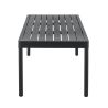 Salon (set) CADIX d'extérieur - Aluminium anthracite, textilène - PES anthracite