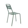 Chaise de terrasse BASTILLE empilable d'extérieur - Acier sauge
