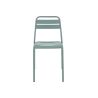 Chaise de terrasse BASTILLE empilable d'extérieur - Acier sauge