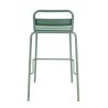 Tabouret de bar BASTILLE empilable d'extérieur - Acier sauge