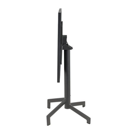 Table de terrasse PIGALLE pliable d'extérieur - Aluminium, acier anthracite