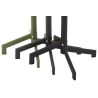 Table de terrasse PIGALLE pliable d'extérieur - Aluminium, acier anthracite