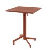Table de terrasse PIGALLE pliable d'extérieur - Aluminium, acier terra