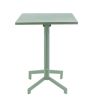 Table de terrasse PIGALLE pliable d'extérieur - Aluminium, acier sauge
