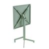 Table de terrasse PIGALLE pliable d'extérieur - Aluminium, acier sauge