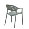 Fauteuil de restaurant ROTTERDAM empilable d'polypro - Polypropylène vert, polyéthylène vert & vert